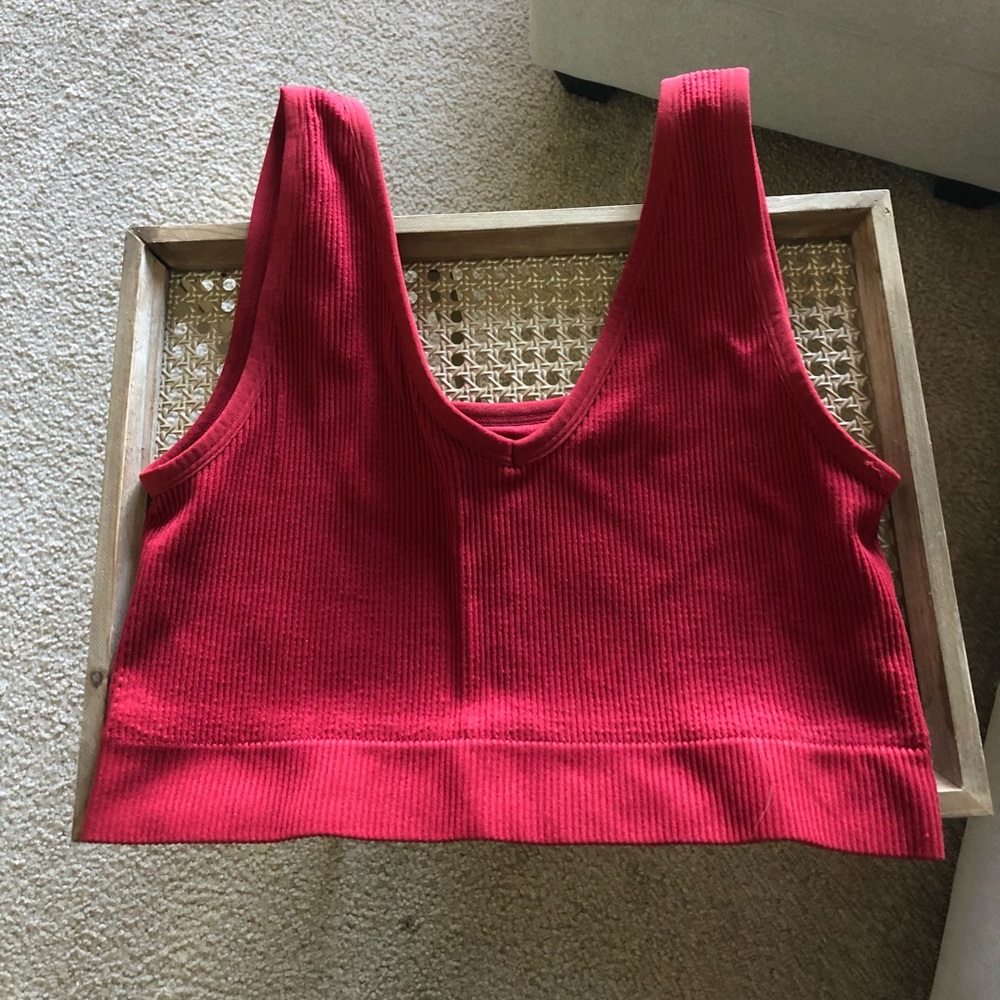 2 Pack Reversible Ribbed Bralette Colsie 1X Brand New